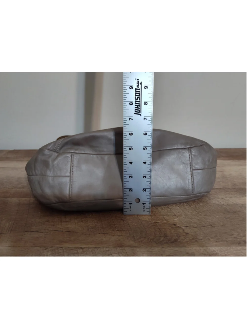Women's Coach Hobo Bag One Size Grey and Olive Leather